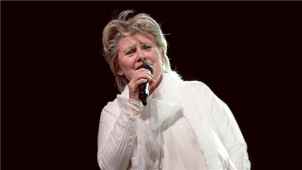 Gitte Hænning bei einem Auftritt.
