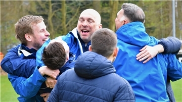 Große Emotionen setzte der 1:0-Heimsieg der Leher TS im Halbfinale gegen den Brinkumer SV bei. Auch heute will LTS nach dem Endspiel gegen den Bremer SV wieder jubeln.