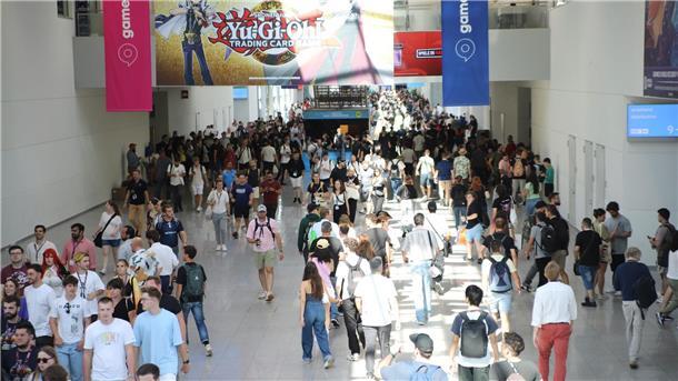 Großer Besucherandrang am ersten Tag der Spielemesse Gamescom in Köln.