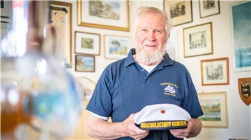 Günther Schwellnus, ein echter Seebär.