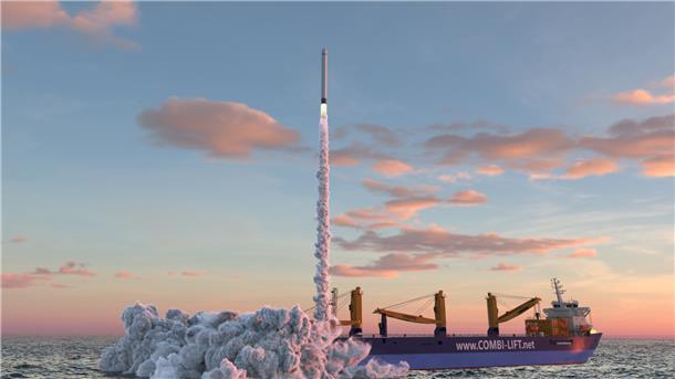 Gut fünf Tage werden pro Start einkalkuliert einschließlich der An- und Abreise. Die 30 Meter hohen Raketen werden von Boxen aus gestartet, die ein Combi-Dock-Schiff hinausbringt.