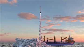 Gut fünf Tage werden pro Start einkalkuliert einschließlich der An- und Abreise. Die 30 Meter hohen Raketen werden von Boxen aus gestartet, die ein Combi-Dock-Schiff hinausbringt.