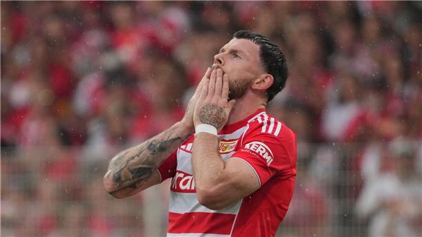 Haderte mit seinen vergebenen Chancen: Unions Oliver Burke. 