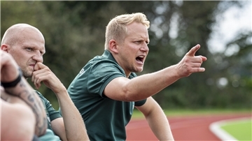 Hagens Trainerduo Clemens Schoppenhauer (links) und Joshua von Glahn.