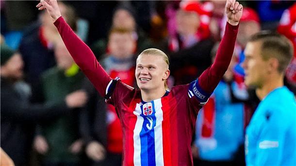 Haaland jubelt: Torrekord und Baby-Post Hat doppelten Grund zum Jubel: Erling Haaland.