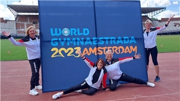 Vier Turnerinnen vom TV Loxstedt haben an der World Gymnaestrada in Amsterdam teilgenommen.