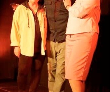 Heike Becker, Benni Stark und Kerstin Saddleler-Sierp konnten die vier gelungenen Abende gemeinsam beenden. Foto: Janz