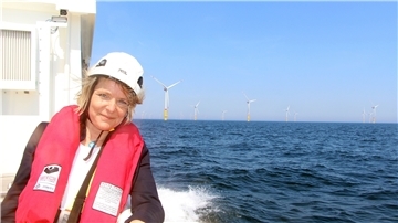 Heike Winkler wünscht sich einen stärkeren Ausbau der Windenergie.