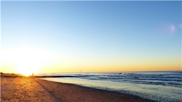 Nordseestrand Sonnenuntergang 