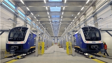Hier werden Züge flott gemacht: Die Werkstatt der Nordwestbahn am Kampacker in Bremerhaven-Wulsdorf erhält einen Hallenanbau.