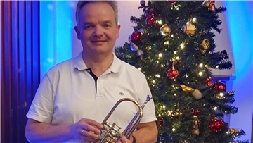 Holger Hartmann sorgte an der Trompete für musikalische Unterhaltung.