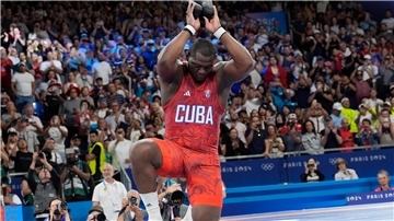 Holte zum Karriereende sein fünftes Olympia-Gold: Ringer Mijain Lopez.