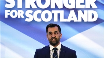 Humza Yousaf soll Nachfolger von Nicola Sturgeon werden.