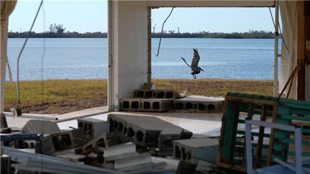 Rekord von Binnenvertriebenen weltweit - USA an der Spitze Hurrikan „Milton“ hat weite Landstriche in Florida zerstört. (Archivbild)