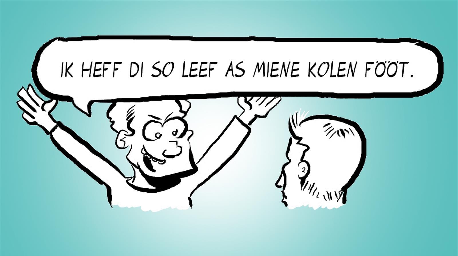 Ich hab dich so lieb wie meine kalten Füße!