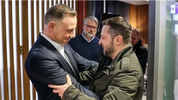Ihr Verhältnis war schon besser: Andrzej Duda und Wolodymyr Selenskyj.