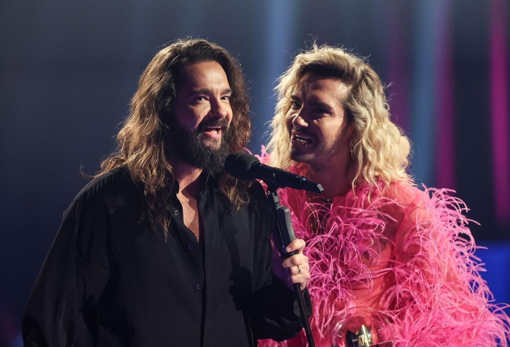 Ihre Chancen auf eine „The Voice“-Sieg schwinden: Tom (l) und Bill Kaulitz von der Band Tokio Hotel.