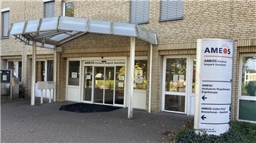 Ein Krankenhauseingang.