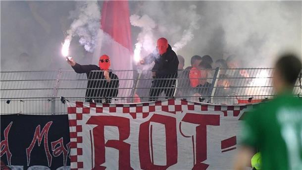 Böllerwerfer von Viertliga-Spiel soll neue Strafe bekommen Im Fall um einen Böllerwerfer muss eine neue Strafe gefunden werden