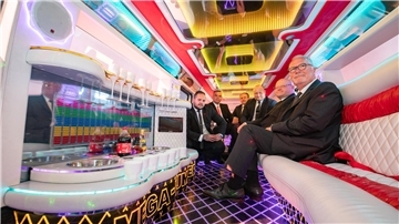 Viel Platz in der Limousine.