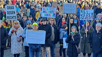 Im Januar 2024 demonstrierten in Beverstedt bereits mehrere Hundert Menschen für Demokratie. 