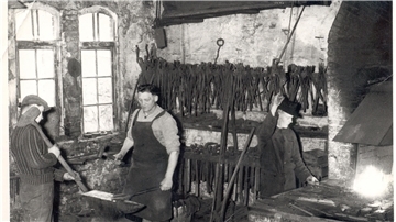 Im Langen Jammer war in den 1950er Jahren die Werkstatt von Schmiedemeister Wilhelm Frisch untergebracht.