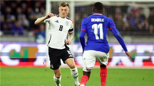 Im März 2024 feierte Kroos sein Comeback - gegen Frankreich leitete er die deutsche Führung ein.