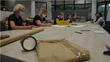 Im Sitzungssaal des Langener Rathauses wurden am Mittwoch die Briefwahlstimmen neu ausgezählt.