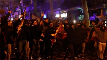 Im spanischen Madrid kam es erneut zu Protesten.