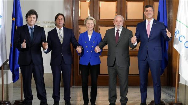 Botschaft an Trump: EU startet Abstimmung über Mercosur-Deal Im vergangenen Dezember wurde der Abschluss der Verhandlungen gefeiert, nun braucht es allerdings noch das finale Abstimmungsverfahren innerhalb der EU. (Archivbild)