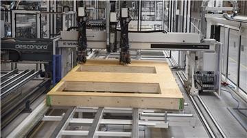 In der Fabrik für Fertigbauteile läuft vieles automatisch.