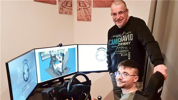 Fahrsimulator mit Fahrschüler