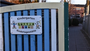 Eingangstor eines Kindergartens