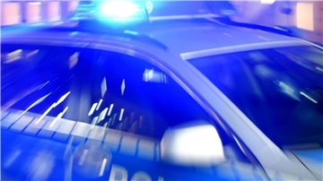 Polizeiauto mit Sirene