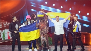 In diesem Jahr hat das Kalush Orchestra aus der Ukraine den Eurovision Song Contest gewonnen.
