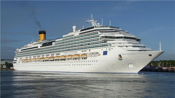 Ein Kreuzfahrtschiff des Unternehmens Costa. 