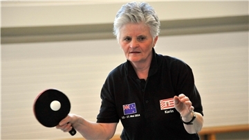 In Doppel war Karin Flemke vom ESC Geestemünde mit ihrer Partnerin erfolgreich.