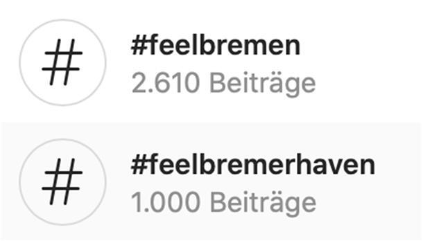 In Instagram sind unter #feelbremerhaven nun schon über tausend Fotos zu finden. #feelbremen - wir holen auf!