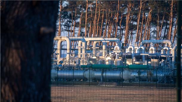 In Lubmin bei Greifswald endet die Ostsee-Pipeline Nord Stream1, hier die Gasempfangsstation. Seit 2011 fließt durch die Pipeline russisches Erdgas nach Deutschland.