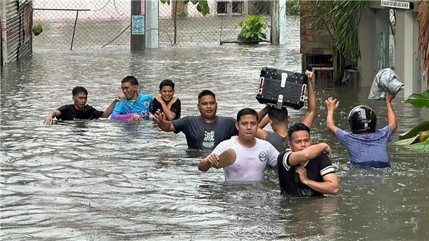 In Manila stand das Wasser teilweise meterhoch.