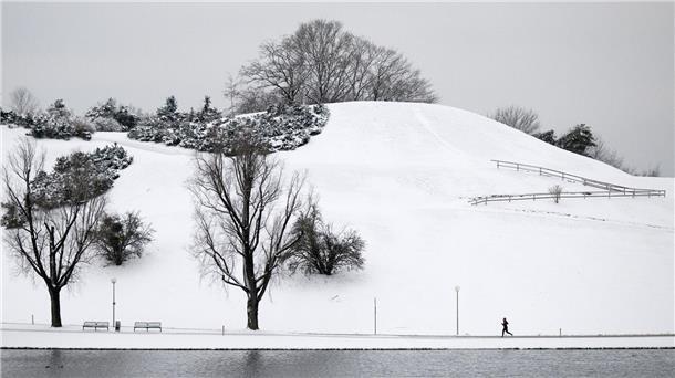 In München liegt Schnee.
