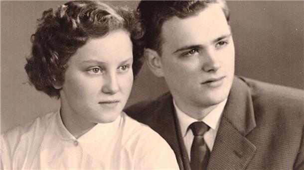 Ingrid und Heinz Zippel bei ihrer Verlobung.