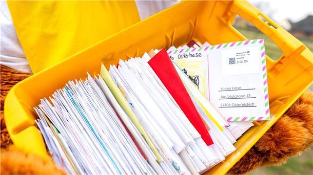 Osterpostamt beantwortet 75.000 Briefe von Kindern Insgesamt wurden 75.000 Briefe an Hanni Hase gelesen und beantwortet. (Archivbild)