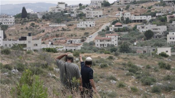 Jahrzehnte des Konflikts um Palästinenser-Staat Israelische Siedler im Westjordanland. (Archivbild)