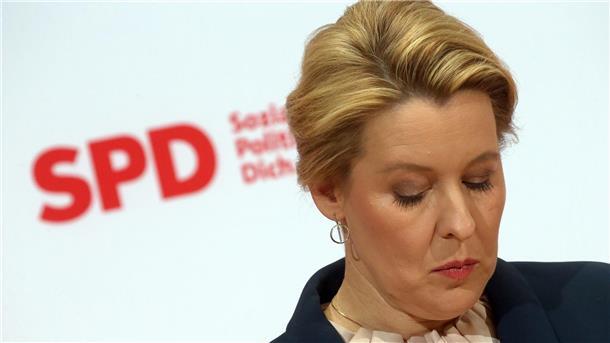 Ist nicht zufrieden mit dem Ergebnis der SPD: Franziska Giffey.