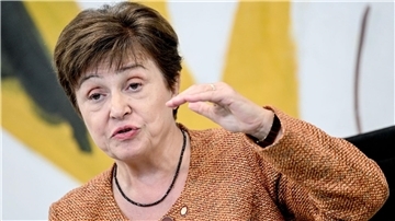 IWF-Chefin Kristalina Georgiewa: „Die Weltwirtschaft hat sich als bemerkenswert widerstandsfähig erwiesen“.