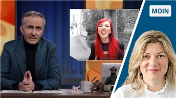 Jan Böhmermann knöpft sich die Bremerhavenerin Melissa Timke vor, die für „Nius“ schreibt. Sie ist auch als Schlagersängerin „Klara Korn“ bekannt.