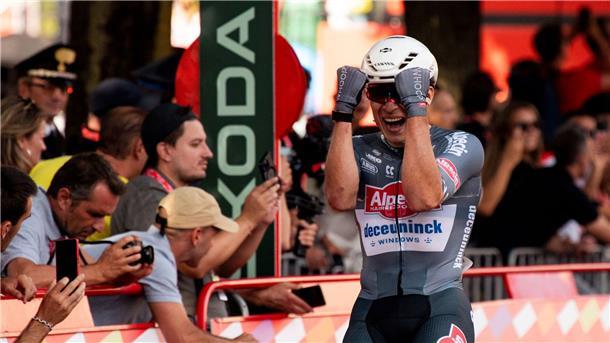 Jasper Philipsen hat die 8. Etappe der Vuelta gewonnen. (Archivbild)