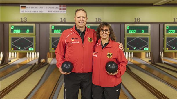 Jens Kohlenberg und Claudia Lippka vom Keglerverein Bremerhaven holten im Länderspiel gegen Dänemark Punkte für die deutsche Mannschaft.