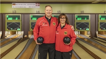 Jens Kohlenberg und Claudia Lippka vom Keglerverein Bremerhaven holten im Länderspiel gegen Dänemark Punkte für die deutsche Mannschaft.